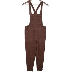 aerie Corduroy Women’s Brown Overalls Pants Adjustable Strap in Size XS NEW